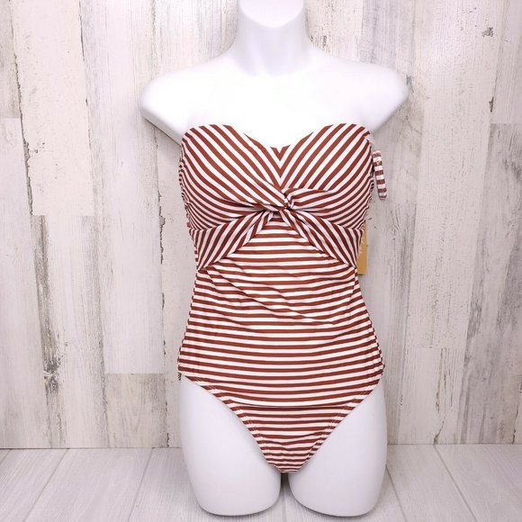 Kona Sol Other - Kona Sol Twist Bandeau Medium Coverage Swimsuit